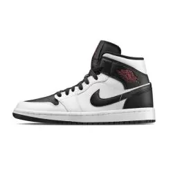 Nike Air Jordan One Mid Blancas Negras- 3